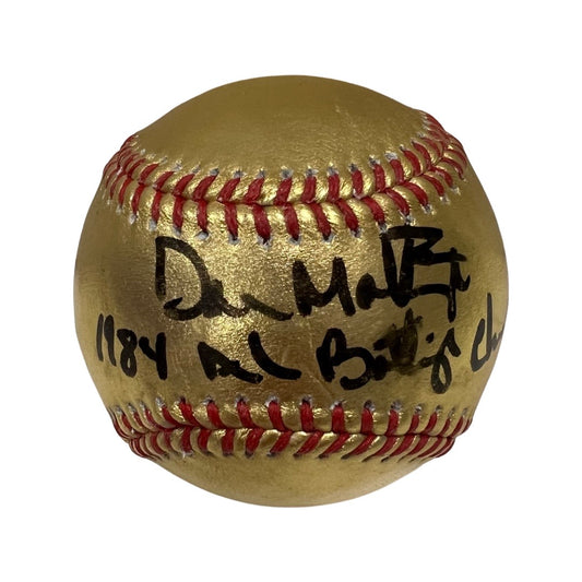 Don Mattingly Autographed New York Yankees Gold OMLB “1984 AL Batting Champ” Inscription Steiner CX