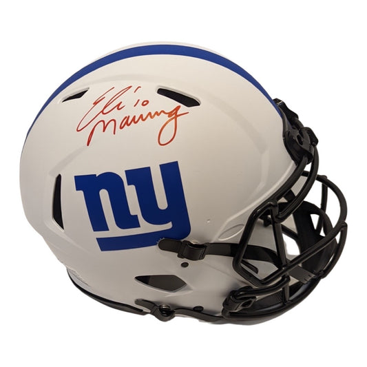 Eli Manning Autographed New York Giants Lunar Eclipse Authentic Helmet Fanatics