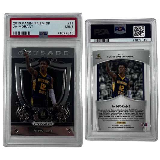 2019 Ja Morant Panini Prizm DP Crusade #11 PSA MINT 9