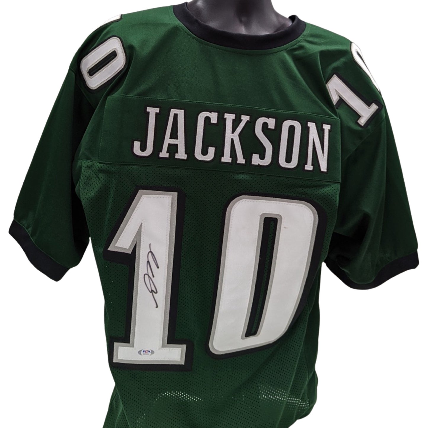 Desean Jackson Autographed Philadelphia Eagles Green Jersey PSA