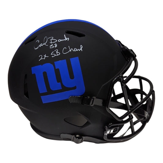 Carl Banks Autographed New York Giants Eclipse Replica Helmet “2x SB Champ” Inscription Steiner CX