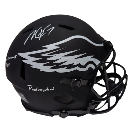 Michael Vick Autographed Philadelphia Eagles Eclipse Authentic Helmet “Redemption, Comeback POY” Inscriptions JSA