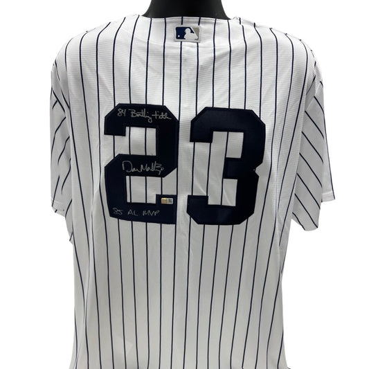 Don Mattingly Autographed New York Yankees Nike Pinstripe Jersey “84 Batting Title, 85 AL MVP” Inscriptions Steiner CX