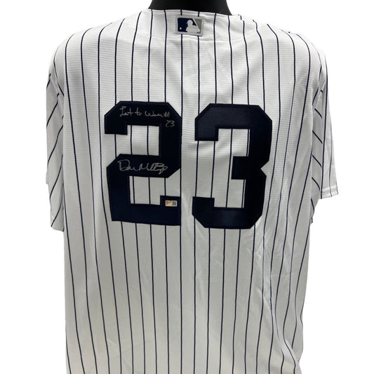 Don Mattingly Autographed New York Yankees Nike Pinstripe Jersey “Last to Wear #23” Inscription Steiner CX