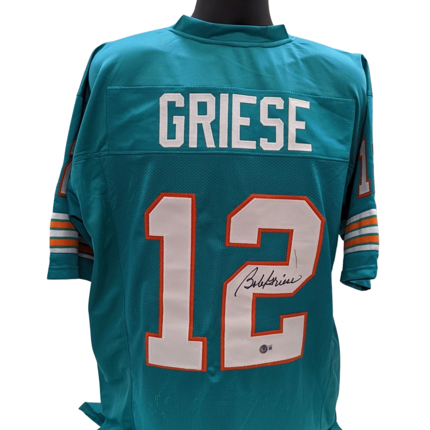 Bob Griese Autographed Miami Dolphins Teal Jersey Beckett