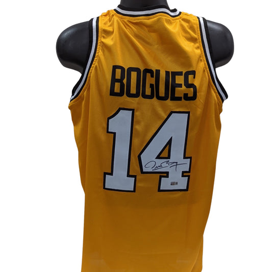 Muggsy Bogues Autographed Wake Forest Jersey Steiner CX