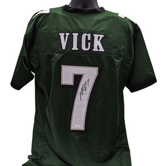 Michael Vick Autographed Philadelphia Eagles Green Jersey JSA
